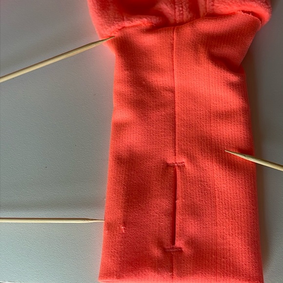 Free People Movement Great Heights Neon Fleece Pullover Orange Thumbholes Size S - Picture 12 of 12